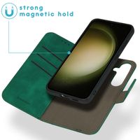 imoshion Entfernbare 2-1 Luxus Klapphülle Samsung Galaxy S24 - Dunkelgrün