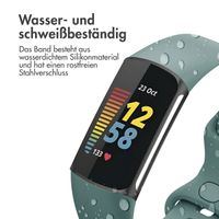 imoshion Silikonband für die Fitbit Charge 5 / Charge 6 - Größe S - Olive