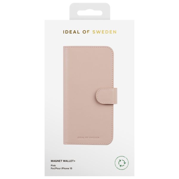 iDeal of Sweden Magnet Wallet+ Klapphülle Apple iPhone 15 - Pink