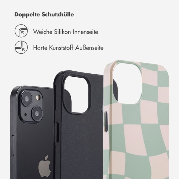 Selencia Vivid Tough Back Cover für das iPhone 13 - Groovy Sage Green