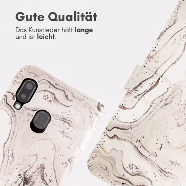 imoshion Design Klapphülle Samsung Galaxy A20e - Sandy Marble