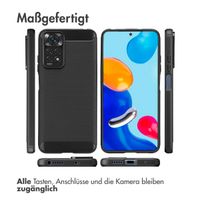 imoshion Brushed Back Cover für das Xiaomi Redmi Note 11 (4G) / Note 11S (4G) - Schwarz