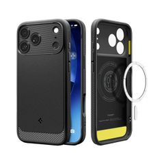 Spigen Rugged Armor Backcover MagSafe Apple iPhone 17 Pro - Matte Black