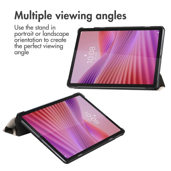 imoshion Design Trifold Klaphülle Lenovo Tab (2025) - Leopard