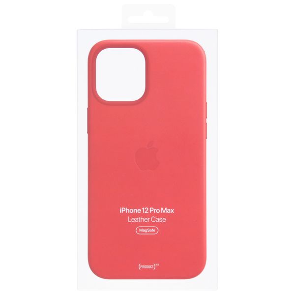 Apple Leder-Case MagSafe für Apple iPhone 12 Pro Max - Red