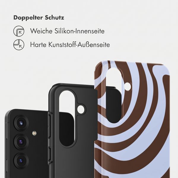Selencia Vivid Back Cover Samsung Galaxy S25 FE - Dream Swirl Chocolate
