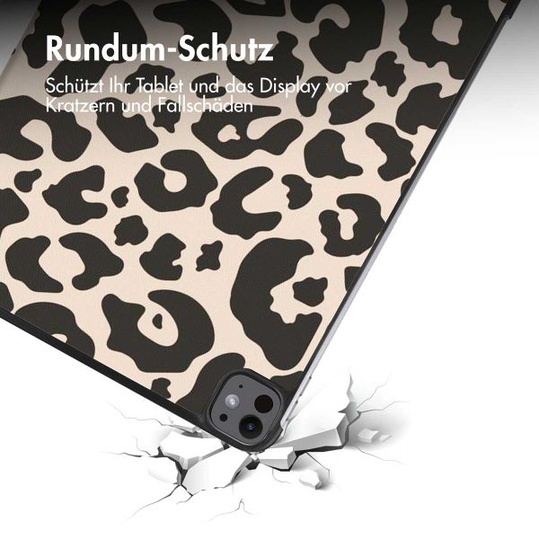 imoshion Design Trifold Klaphülle Apple iPad Pro 13 (2024) M4 - Leopard
