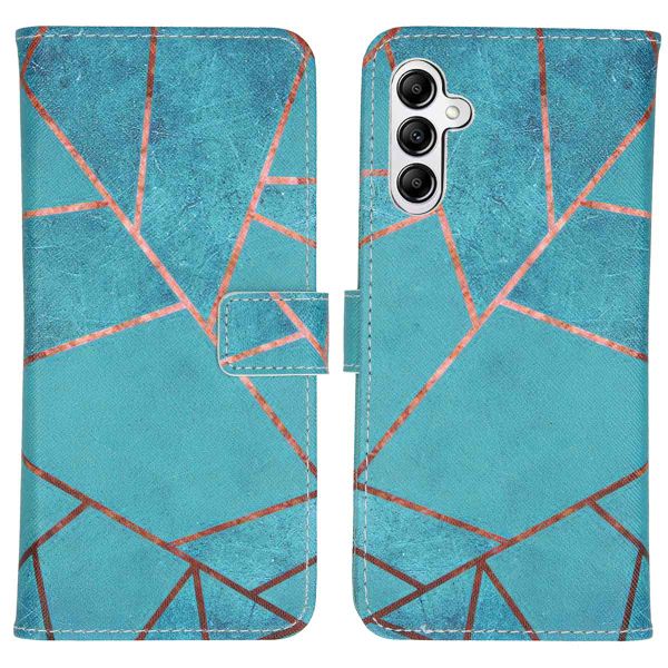 imoshion Design TPU Klapphülle für das Samsung Galaxy A14 (5G) - Blue Graphic