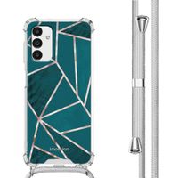 imoshion Design Hülle mit Band für das Samsung Galaxy A13 (5G) - Petrol Green Graphic