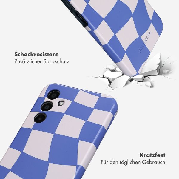 Selencia Vivid Tough Back Cover für das Samsung Galaxy A15 (5G/4G) - Groovy Sapphire Blue