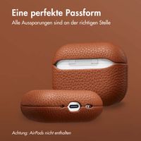 Accezz Echtes Leder Case Apple AirPods Pro 3 - Cognac