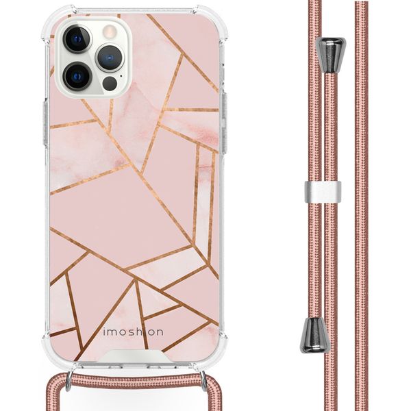 imoshion Design Hülle mit Band für das iPhone 12 Pro Max - Pink Graphic