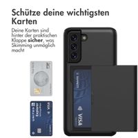 imoshion ﻿Backcover mit Kartenfach für das Samsung Galaxy S21 FE - Schwarz