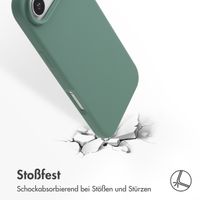 Accezz Liquid Silikoncase mit MagSafe Apple iPhone Air - Dunkelgrün