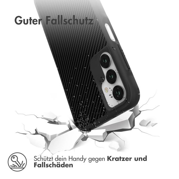 imoshion Rugged Hybrid Carbon Case Samsung Galaxy A15 (5G/4G) - Schwarz