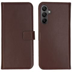 Selencia Echtleder Klapphülle Samsung Galaxy A15 (5G/4G) - Dunkelbraun
