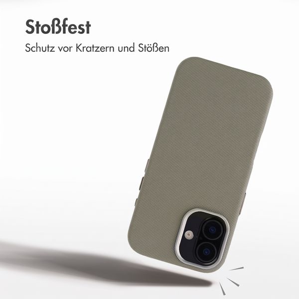 Accezz Mesh Backcover mit MagSafe Apple iPhone 16 - Dunkelgrau