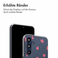 imoshion  Design Hülle für das Samsung Galaxy A16 - Dusty Rose Connected Hearts