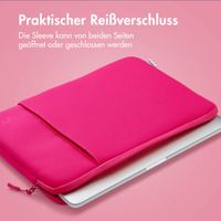 imoshion Laptop Hülle 15-16 Zoll - Laptop Sleeve mit Fach - Hot Pink