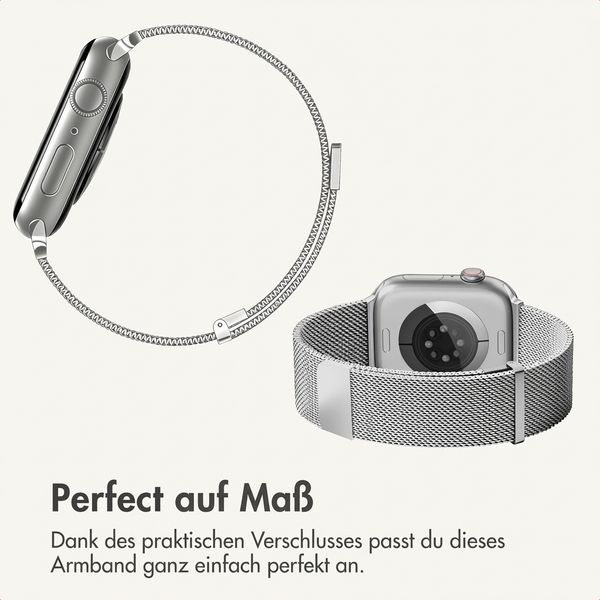 imoshion Mailändische Magnetarmband für Apple Watch | 38/40/41/42 mm - Silber