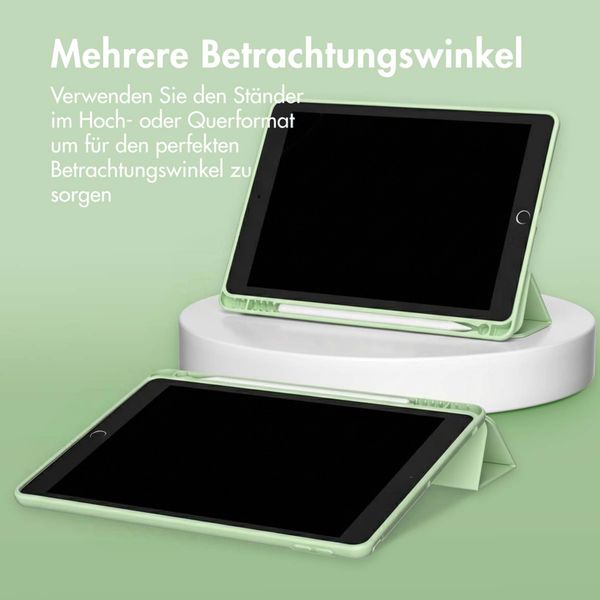 Accezz Smarte Klapphülle aus Silikon Apple iPad 6 (2018) 9.7 Zoll / iPad 5 (2017) 9.7 Zoll - Hellgrün