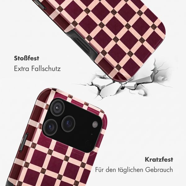 Selencia Vivid Rückabdeckung mit MagSafe Apple iPhone 18 Pro Max / 17 Pro Max - Check This Burgundy