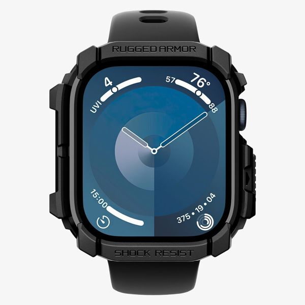 Spigen Rugged Armor™ Hülle für Apple Watch Series 10 / 11 - 42 mm - Matte Black