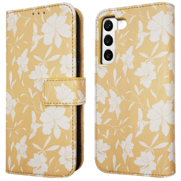 imoshion ﻿Design Klapphülle für das Samsung Galaxy S22 - Yellow Flowers