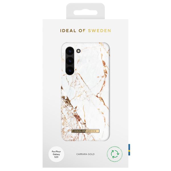 iDeal of Sweden Fashion Back Case Samsung Galaxy S23 - Carrara Gold