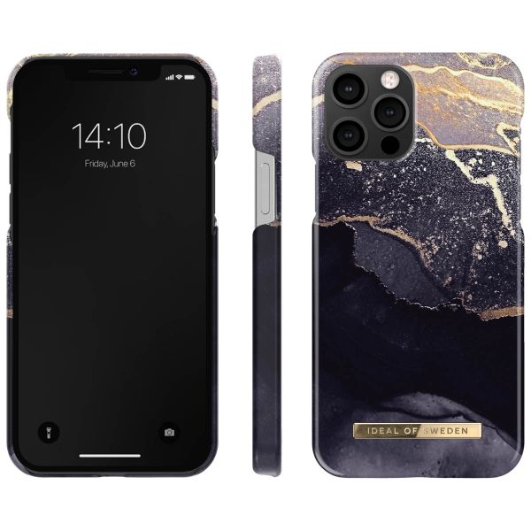 iDeal of Sweden Fashion Back Case für das Apple iPhone 12 (Pro) - Golden Twilight Marble