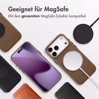 Accezz MagSafe Leather Backcover Apple iPhone 17 Pro Max - Kaffeebraun