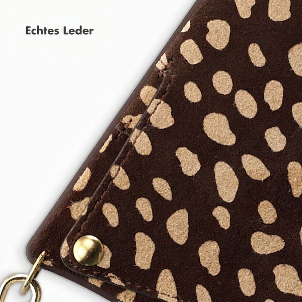 Selencia Nova Echtleder Backcover mit Kartenhalter Apple iPhone 13 Pro - Fawn Chic