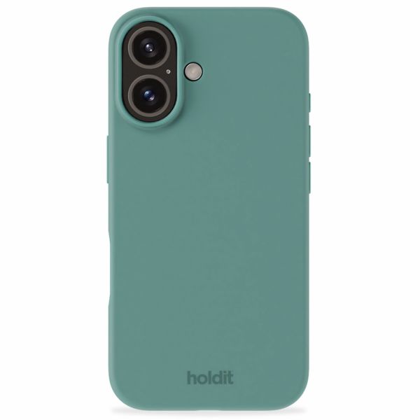 Holdit Silicone Case für das iPhone 16 Plus - Moss Green