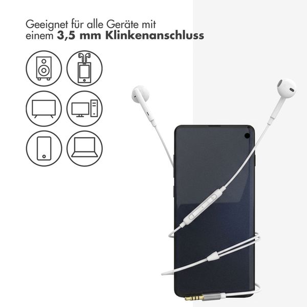 imoshion Kopfhörer - Kabelgebundene Kopfhörer - AUX / 3,5 mm Klinkenanschluss - Weiß