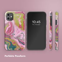 Selencia Vivid Back Cover Apple iPhone 11 - Marble Pink