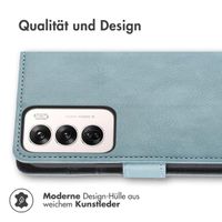 imoshion Luxuriöse Klapphülle Oppo Reno 12 - Hellblau