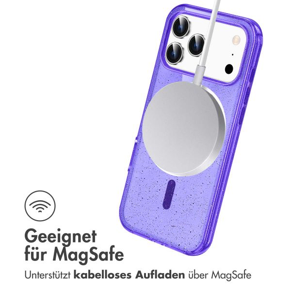 imoshion Sparkle Back Cover mit MagSafe Apple iPhone 17 Pro Max - Violett