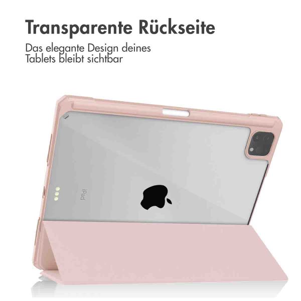 imoshion Trifold Hardcase Klapphülle Apple iPad Pro 12.9 (2018/2020/2021/2022) - Rosa