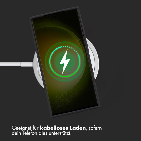 Accezz Liquid Silikoncase Samsung Galaxy S23 Ultra - Schwarz