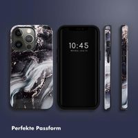 Selencia Vivid Tough Back Cover für das iPhone 13 Pro - Chic Marble Black