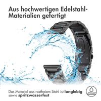imoshion Edelstahlarmband für das  Fitbit Versa / Versa 2 / Versa Lite - Schwarz