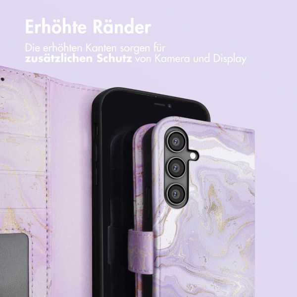 imoshion Design Klapphülle Samsung Galaxy S23 FE - Purple Marble