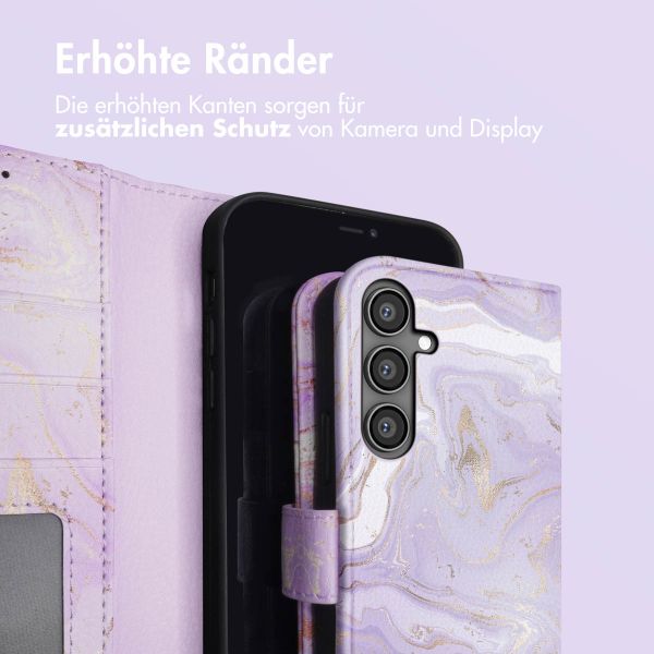 imoshion Design Klapphülle für das Samsung Galaxy S23 FE - Purple Marble