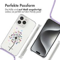 imoshion Design Hülle mit Band für das iPhone 15 Pro Max - Sandstone Dandelion