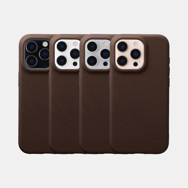 imoshion Texture Backcover Apple iPhone 16 Pro - Dunkelbraun