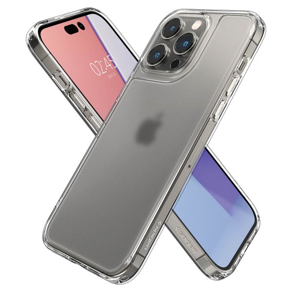 Spigen Quartz Hybrid Matte Clear Back Cover für das iPhone 14 Pro Max - Transparent