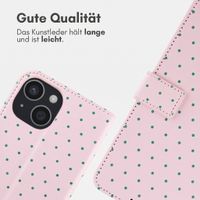 imoshion Design Klapphülle Apple iPhone 15 - Happy Dots