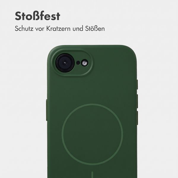 Accezz Grip Backcover mit MagSafe Apple iPhone 17e / 16e - Dunkelgrün