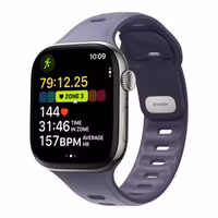 Nomad Tempo Silikonarmband für das  Apple Watch Series 1 - 9 / SE (38/40/41 mm) | Series 10 / 11 (42 mm) - Purple