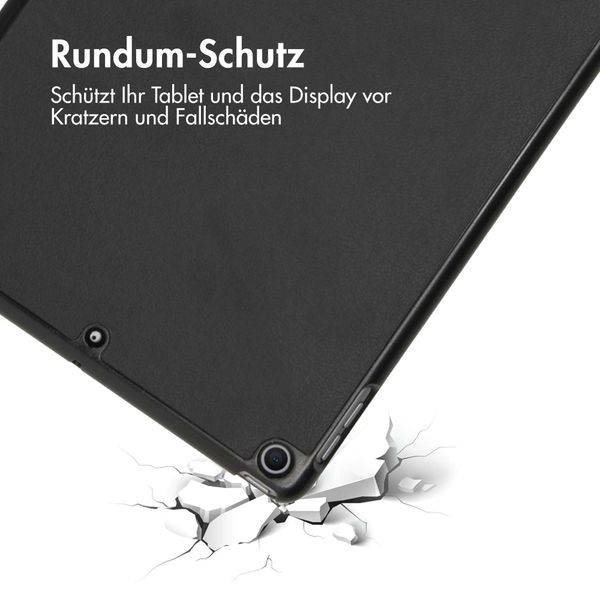 imoshion Trifold Klapphülle Schwarz für das iPad 9 (2021) 10.2 Zoll / iPad 8 (2020) 10.2 Zoll / iPad 7 (2019) 10.2 Zoll 